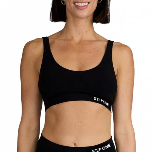 STEP ONE Smoothfit Bra. Ultra-Soft Women's Everyday Bra, Lifts & Supports and Feels Invisible on, Breathable Bamboo Moisture Wicking with Removable Cups