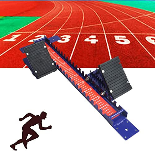 YCNLYSSR Blocco di partenza da Competizione per Pista di Atletica, Dotato di Pedali Standard e Presa Forte, Ideale per allenamenti ad Alta intensità.