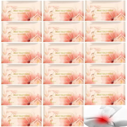 50 Stück luxuriöses, einzeln verpacktes, hautfreundliches Einweg-Toilettenpapier, Erwachsenenpflege, persönliche Hygiene-Feuchttücher, empfindliche Haut, reinigende Toilettentücher für Zuhause, Reisen