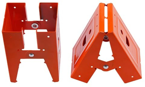 Strong Workbenches Clamp Tool Without Assembly Not Slip Teeth Adjustable Sawhorse Brackets Easy to Use for Woodworking Open Design Metal Workbenches Clamps