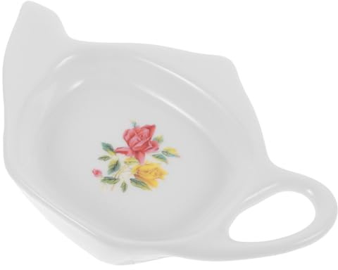 Alipis Soporte para Bolsitas de Té de Cerámica Forma de Tetera Platillo Multiusos para Cocina y Salón Fácil de Limpiar para Ordenada la Bolsita de Té