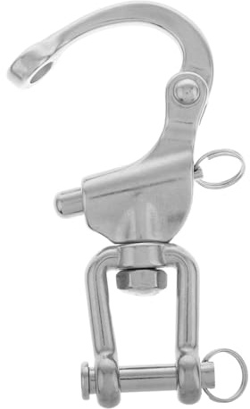 Gatuida Gancio Girevole in Acciaio Inossidabile con e Sgancio Rapido Clip Snap per Domestico Industriale e Marino Moschettone Resistente e