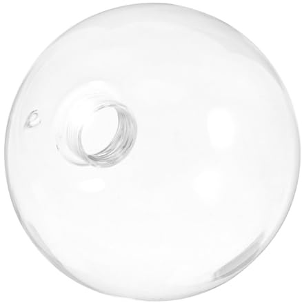 Vaguelly Pantalla de Lámpara de Vidrio Transparente G9 Globo de 10cm, Cubierta de Repuesto para Lámparas de Techo, Fácil de Desmontar y Protección para Bombillas