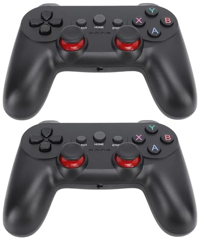 HUSHUI Kabelloser Controller, 2,4-G-Joystick für Mobile PC-Konsole mit USB-Empfänger, Unterstützung für Multiplayer-Spiele