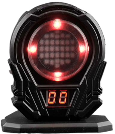 Target Trainer Game - LED Electronic Target Training Goals, Practice Shooting Target with Infrared Laser Sensor, Scoreboard Display, Interactive Soft Bullet Gun Game | For Boys Girls Children Teens