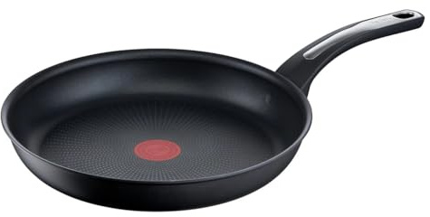 QUALITE FIRST – Poêle TEFAL Ø 28 cm Poêle à frire universelle tous feux dont induction, poêle tefal induction, poêle inox, batterie de cuisine induction, compatible gaz vitrocéramique, cuisine quotidi