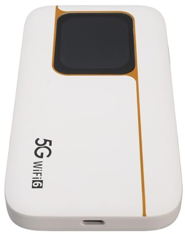 LUCKDANO Routeur Portable avec Point d'accès Mobile 5G WiFi 6 7100 MAh Routeur Portable écran Tactile 2,01 Pouces Prend en Charge 16 Appareils et Emplacement pour Carte SIM