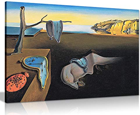 Salvador Dali Persistance of Time Kunstdruck auf Leinwand, 30,5 x 20,3 cm