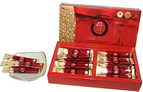 Roter Ginseng Tee ZEN Teebeutel 50 Stk. | Koreanischer Roter Ginseng Tee | stimuliert die Durchblutung, das Gedächtnis, den Tonus | Getränk aus Korea | Energie Vitalität Wohlbefinden | 150g