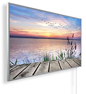 Infrarotheizung mit Bild – Bildmotiv – TÜV SÜD - 1000 Watt Bildheizung - Weißer Rahmen (42. Steg)