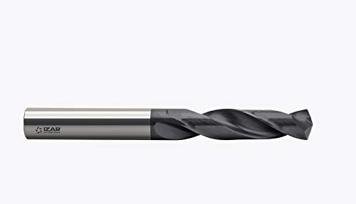 Izar 68421 Broca Integral Metal Duro Gran Rendimiento CNC, MD/HM Carbure K20, AlTiN, 8400, DIN 6537 K, 10.10 mm Diámetro Corte