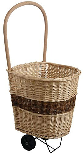 Inconnu – Carrito para leña (Mimbre, Color Blanco