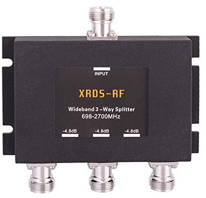 XRDS -RF Wide-Band 3 Way Splitter-4.8dB N Type Female-50 Ohm (NOT for TV)