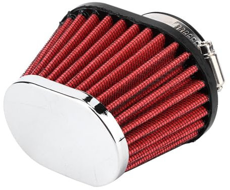 Filtre à air de moto, Universel accessoire de filtre d'épurateur de moteur de tête de champignon Rouge 51 mm 55 mm 60 mm (51mm)