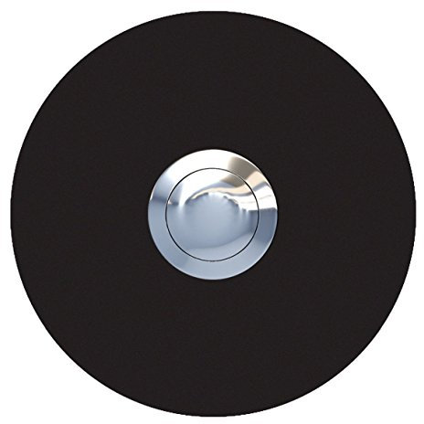 KREIS – Contemporary stainless-steel door bell in black, gray, white or brushed stainless steel (Black)