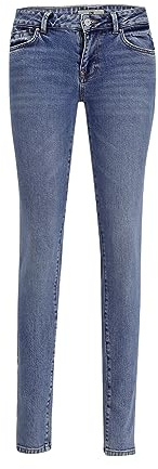 LTB Damen Jeans Nicole Skinny Fit - Blau - Sevita Wash W26-W33 Stretch Baumwolle, Größe:25W / 30L, Farbvariante:Sevita Wash 54038