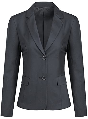 YUNCLOS Blazer Femme Chic Veston Élégant Tailleur Travail Business Veste De Costume Décontracté Boutonné Coupe Ajustée