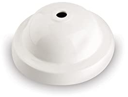 AMARCORDS - Rosone in porcellana per lampade a sospensione coprifili in ceramica a cupola colore BIANCO