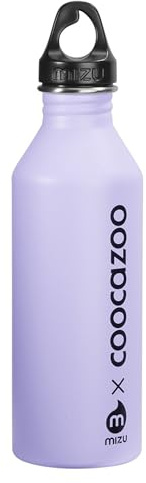 coocazoo Edelstahl-Trinkflasche, Lilac, Drehverschluss, aus Edelstahl, ohne Weichmacher, geschmacksneutral, für kohlensäurehaltige Getränke geeignet, recyclebar, 0,75L