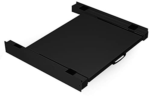 Vonia Connection frame Dryer Washing machine - Dryer spacer - Connection frame with clothesline - Extendable towel rail - Intermediate frame - Universal (Black - worktop)