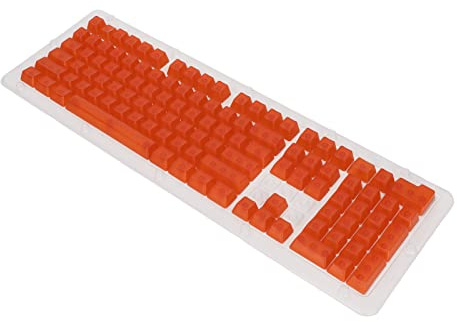 108 Keys DIY Keyboard Keycaps For Most Of The 61/87/104 Keys On Market, OEM Height Keycaps For Most Mechanical Keyboards (Orange)