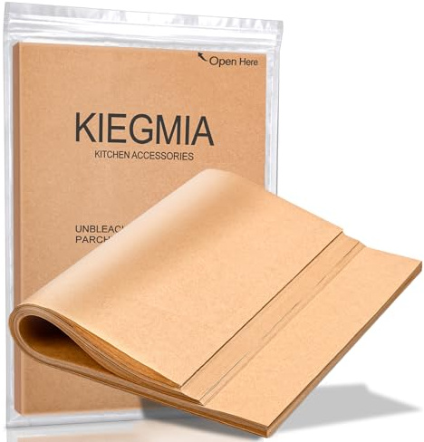 200PCS Unbleached Parchment Paper, Pre-Cut 12 x 16 Inches Resealable Pack, Nonstick, For Baking, Cooking, Grilling, Steaming, Fit for Baking Sheet and Parchment Paper for Air Fryer Iiners