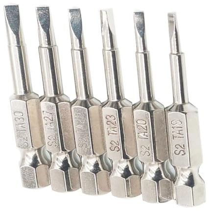 Shallho 6 cacciaviti a triangolo magnetici da 1/4 pollici, TA1.8, TA2.0, TA2.3, TA2.5, TA2.7, TA3.0, lunghezza 50 mm
