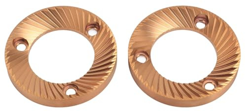 Kaffekvarn Malskivor, 2-Pack 64mm Karbidnitridbelagda Platta Malskivor, Kompatibel med DF64 DF64P DF64E DF64V E5P E6P E37J Kvarnar