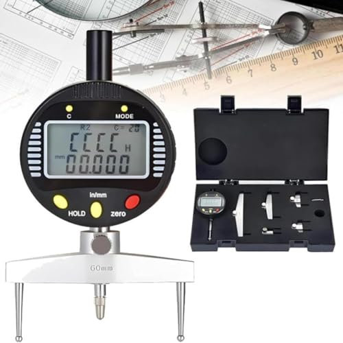 GYQSSD Jauge De Rayon Numérique, Indicateur De Rayon électronique avec Mâchoire De Mesure Interchangeable De 10/20/30/60/100 Mm, Rayon De Mesure De 0,2-27,5 (5 Mm-700 Mm)