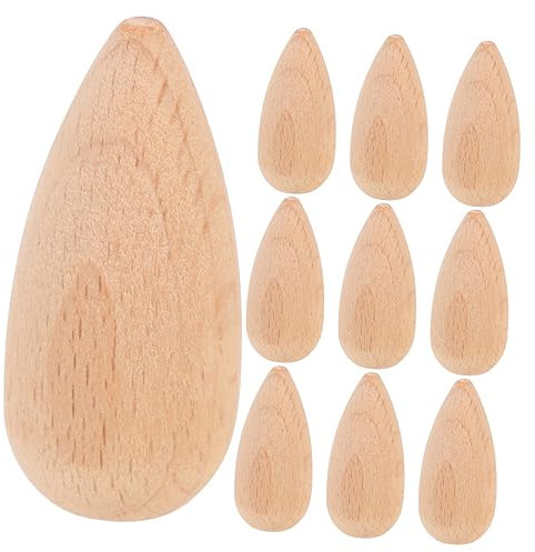 Operitacx 10stücke Unvollendete Holzsteckpuppen Natur Holzsteckfiguren Diy Holzfigurenhandwerk Unvollendete Bastelpuppe Malpuppe Leere Puppe