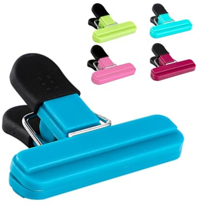 TOPPERFUN 5 Piezas Clip De Sello De Alimentos Clips De Comida Para El Hogar Clip De Comida Clips Para Bolsas Para Sellar Alimentos Pinzas Para Bolsas De De as El Plastico