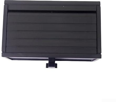 Boîte de rangement murale multifonction avec porte de garage ouverte, pour salon, cuisine, bureau (noir)