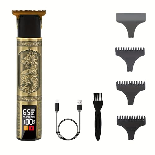 Maquina Cortar pelo hombres Pantalla LED 3 velocidades maquina recortadora de barba hombre, cortapelos profesional, maquinilla de pelar, recortadora de barba, maquina pelar