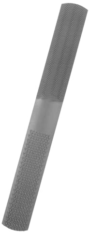 Homoyoyo Multifunktionale Stahl Holzfeile mit komfortablem Griff flachem und halbrundem Raspelkopf feiner Oberfläche für präzises Schleifen robustes Material für Holzbearbeitung