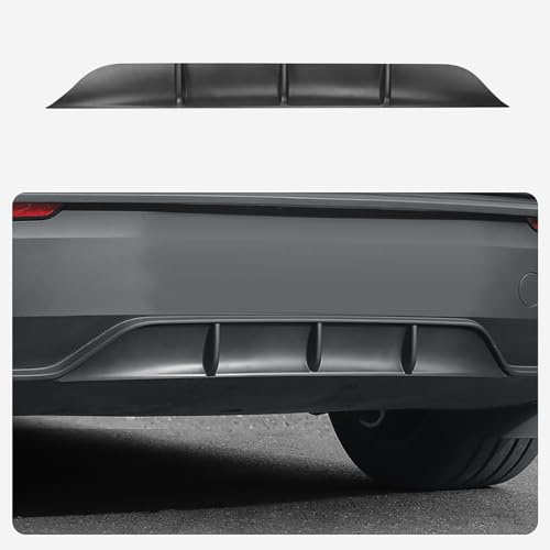 Ywooon para Tesla Model Y 2025 2026 Juniper Difusor Parachoques Trasero Coche, ABS Coche Parachoques Trasero Spoiler ala Difusor de Labios, Negro Matte (Not fit 2026 Standard)