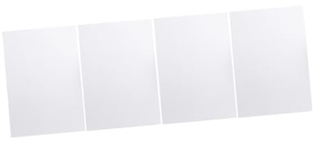 Zerodeko Schreibblock 4 Stück Weißes Papier, Augenschutzpapier | Schmierpapier, Notizbuch und Berechnungspapier, Einschulung Deko, Selbstgemacht, Blanke Seiten für Alltag und Lernen