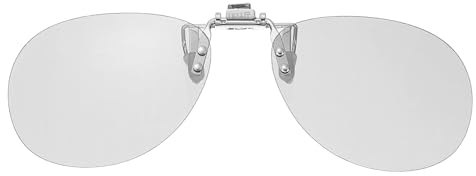 sourcing map 2 gafas polarizadas 3D con clip, marcos de gafas circulares pasivas para imagen MAXimum, películas, teatro, juegos, TV, proyector de fotos (clip de metal)