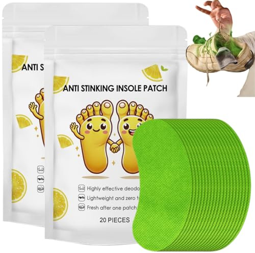 40pcs Trainer Refresher&Football Boots Odour Cheap,Smell Remover for Shoes,Smelly Feet Cure with Fresh Scent,Anti-Bacterial Foot Deodoriser Patches for Smelly Football Boots/Trainers,Comfortable