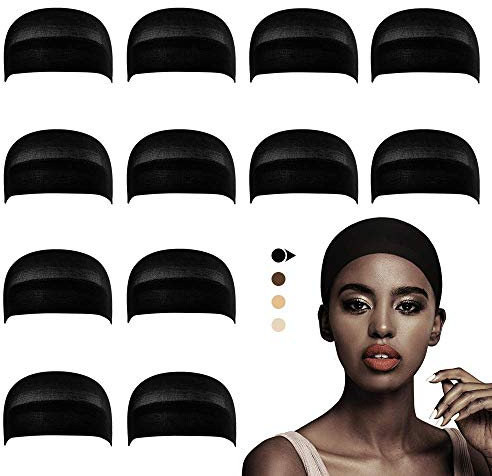 Dreamlover Calotte parrucche, Retina per Capelli Parrucca, Nero, 12 Pezzi