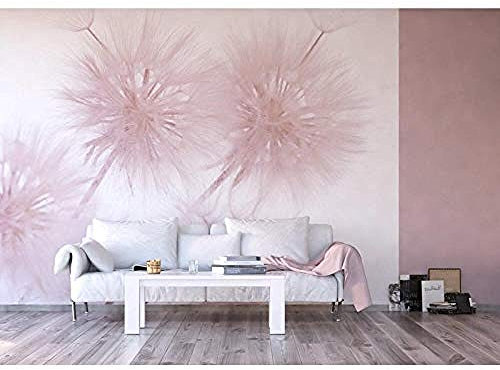Wallpaper Heap of Dandelions Floral Jungle Mural TV Wall Wallpaper Grey Wall Sticker Border self Adhesive Brick Bathroom Silver Bedroom Borders Glitter Kitchen Steamer Rose Gold Purple -250cm×175cm