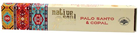Chakra Räucherstäbchen Green Tree Native Soul Incense Palo Santo & Copal 15gr.