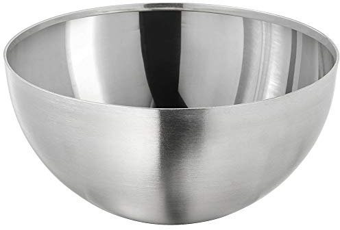 MGE – Ensaladera Premium de acero inoxidable – Cuencos de acero inoxidable – Cuenco de cocina multifuncional – Cuenco para alimentos, ensaladera, frutero – Recipiente para alimentos – 24 cm