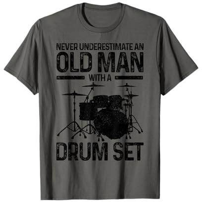 Drummer Batterie Vintage Batteur Drôle Cadeau T-Shirt