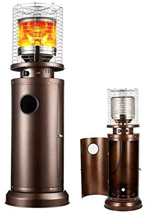 AIZYR Stufa A Gas da Balcone Commerciale Portatile Riscaldatore per Patio A Gas Propano Tripla Protezione per Uso Interno Ed Esterno