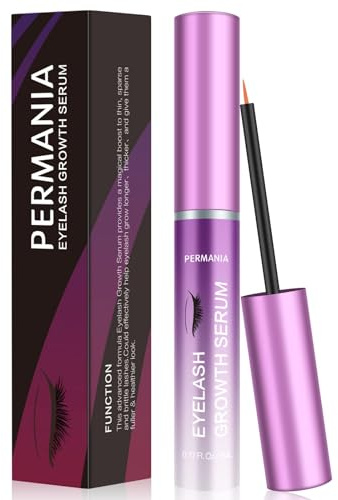 PERMANIA Wimpernserum, Wimpernwachstumsserum, Wimpernverstärker, Rapid Lash für natürliche Wimpern, Lash Boost Serum für längere, vollere, dickere Wimpern, 5 ml