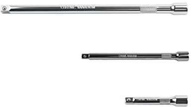 3tlg Kippverlängerungs Satz Steckschlüsselverlängerung Adapter Steckschlüssel-Satz Ratschenverlängerung 1/4(50MM/100MM/150MM)