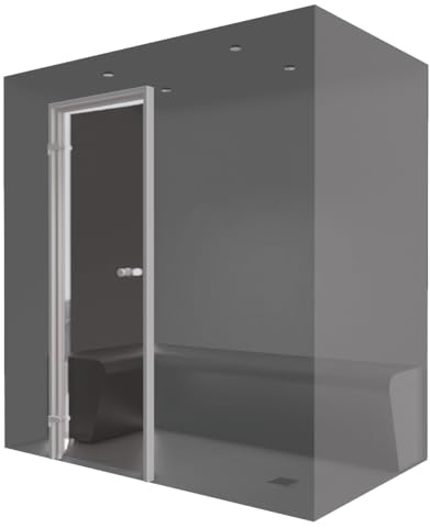 200 x 120 - Hammam kit de Construction Cabine de Douche Hammam à carreler avec générateur Vapeur