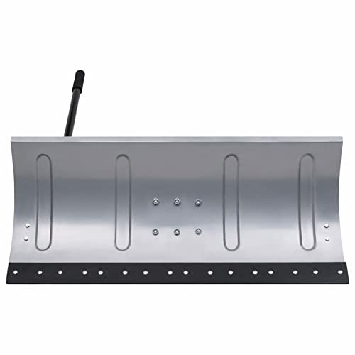 Gecheer Schneeschild für Rasentraktor Rasenmäher mit Adapter Räumschild Schneepflug Schneeschieber 3 Winkeleinstellungen 100cm