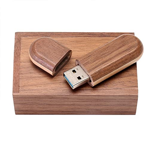 HOZYALE USB-Stick Zweifarbig Holz USB 3.0 Flash Laufwerk 32GB Datenstick Speicherstick Memory Stick mit Holzbox