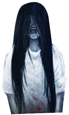 CIYODO Reflective Scary Woman Ghost Car Decal Wiper Sticker for Rear Windshield High -catching Design Material Car Decoration for Type